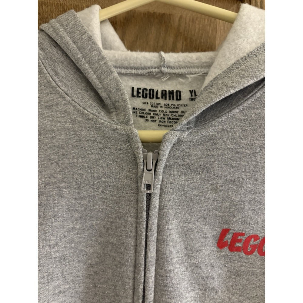 Rare LEGOland Zip Up Hoodie Pockets Youth Large Unisex Driving School Jacket - Picture 4 of 9